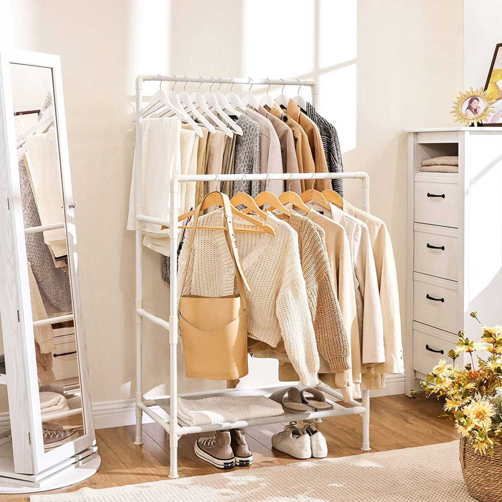Produktbild för Clothes Rack White 88x44x154cm