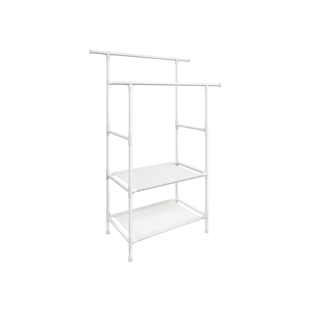 Produktbild för Clothes Rack White 117x47x176cm