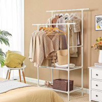 Produktbild för Clothes Rack White 117x47x176cm