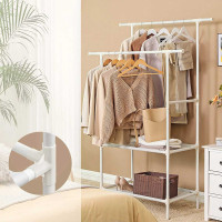 Produktbild för Clothes Rack White 117x47x176cm