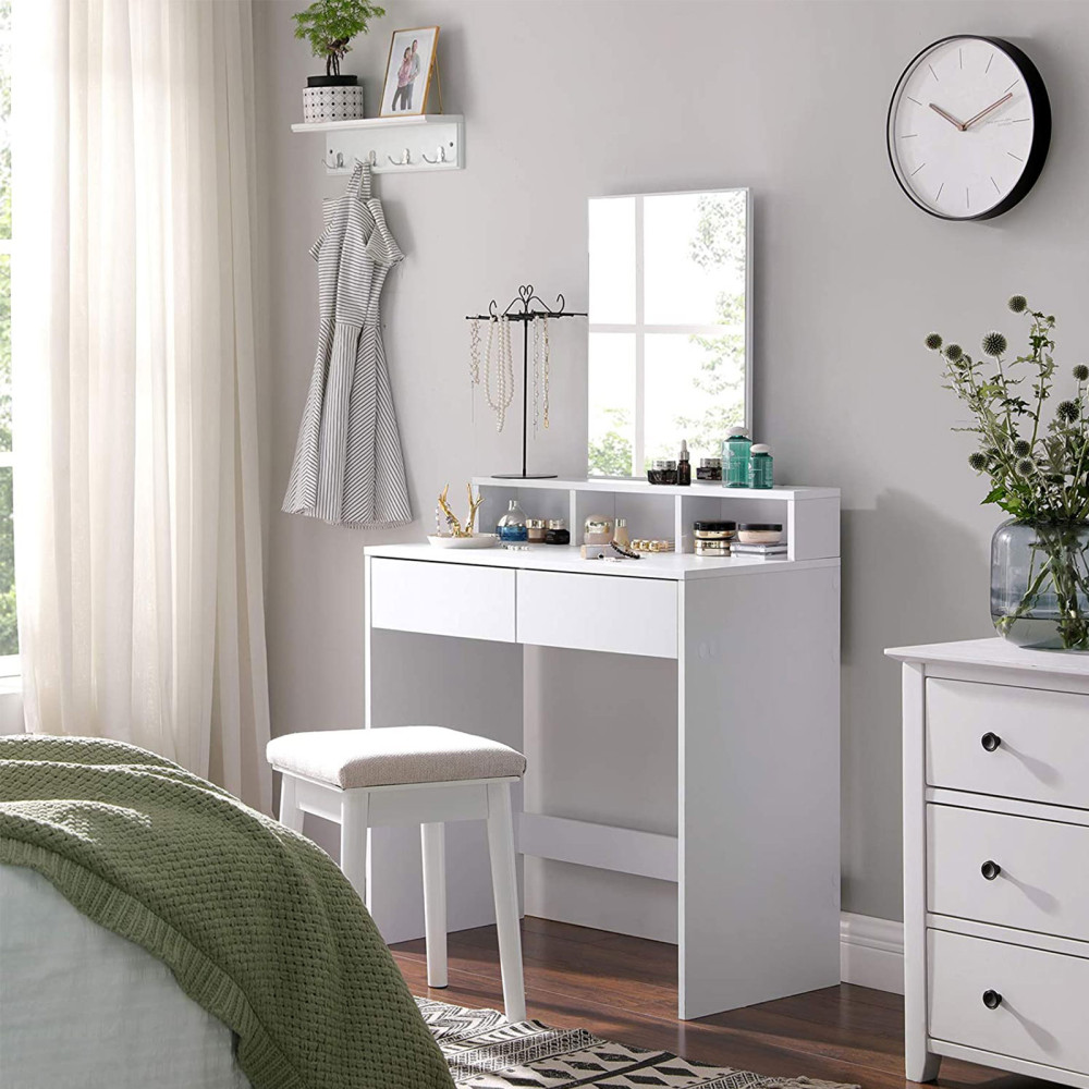 Produktbild för Vanity Table White 80x40x140cm