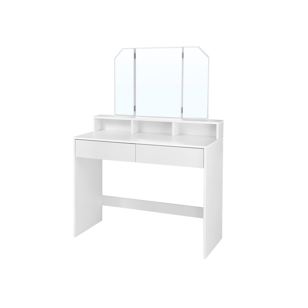 Produktbild för Vanity Table White 100x40x142cm