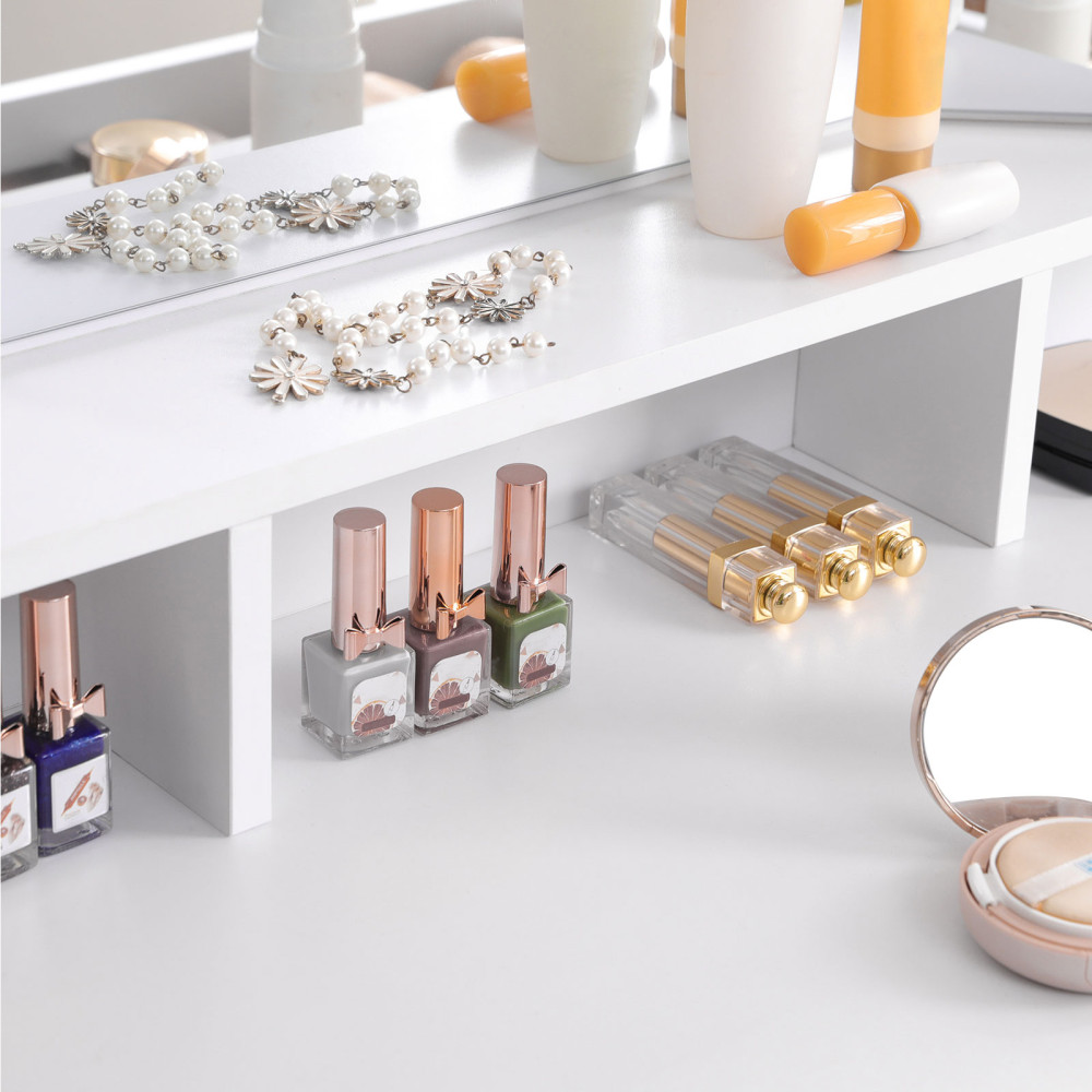 Produktbild för Vanity Table White 100x40x142cm