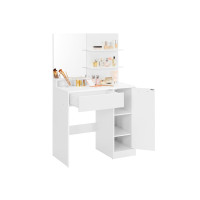 Produktbild för Vanity Table White 80x40x132cm