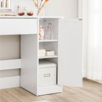 Produktbild för Vanity Table White 80x40x132cm