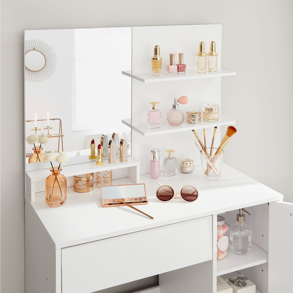 Produktbild för Vanity Table White 80x40x132cm