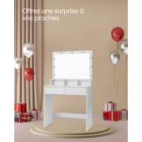 Produktbild för Vanity Table White 80x40x140cm