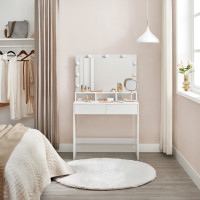 Produktbild för Vanity Table White 80x40x140cm