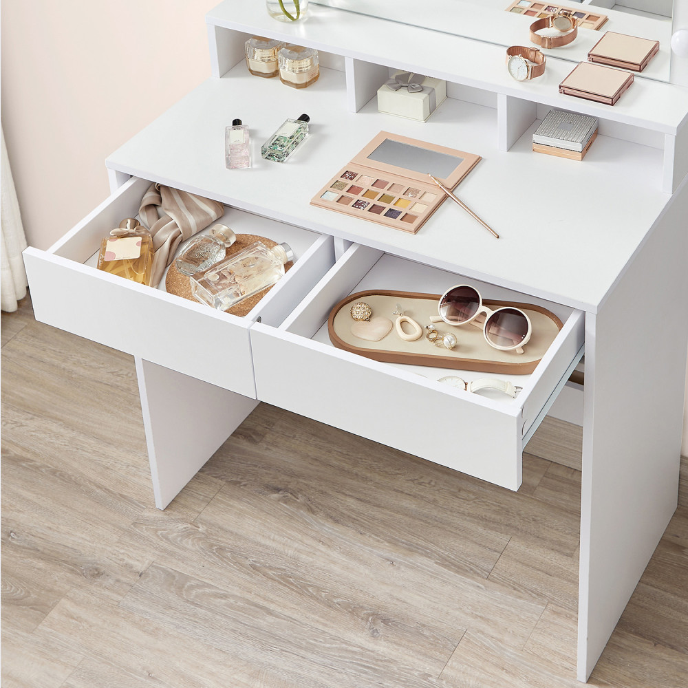 Produktbild för Vanity Table White 80x40x140cm