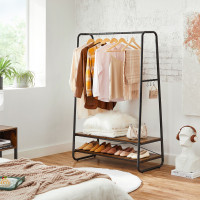 Produktbild för Garment Rack Black 100x45x160cm