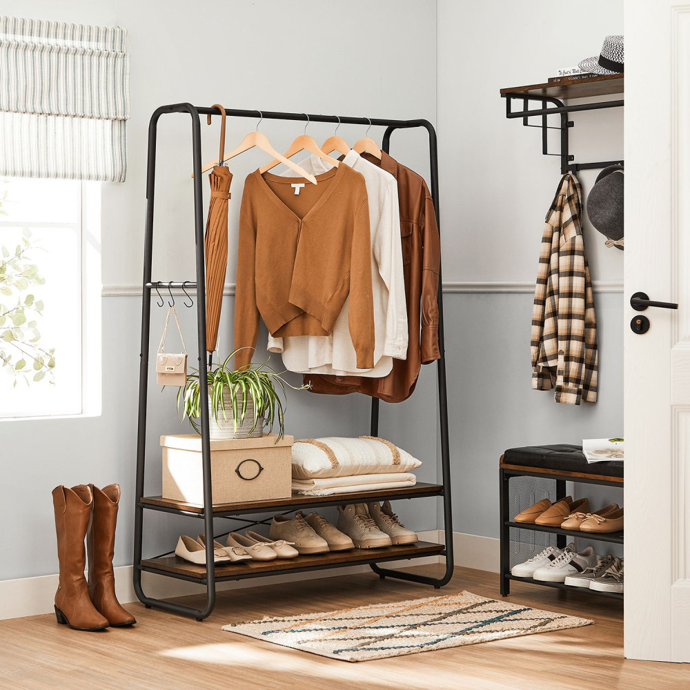 Produktbild för Garment Rack Black 100x45x160cm