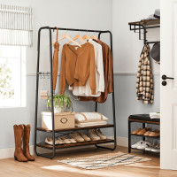 Produktbild för Garment Rack Black 100x45x160cm