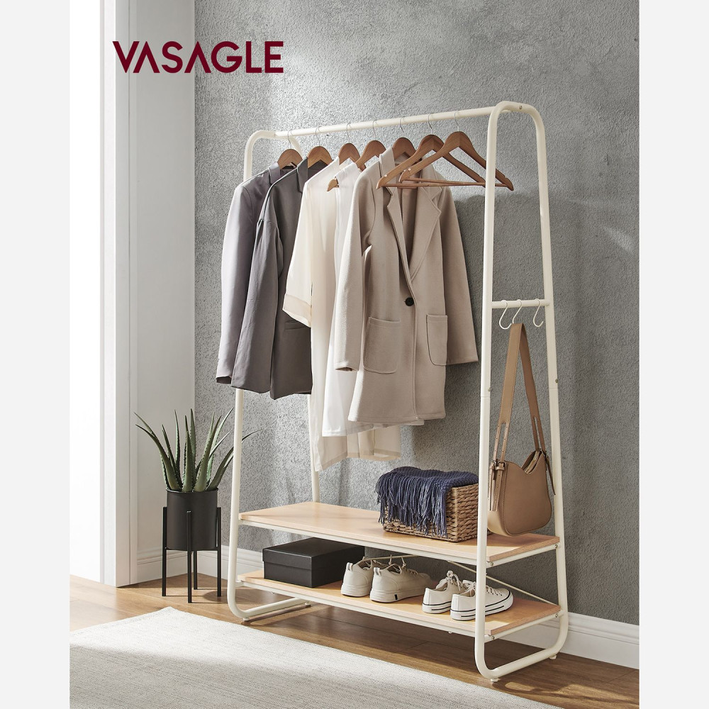 Produktbild för Garment Rack White 100x45x160cm