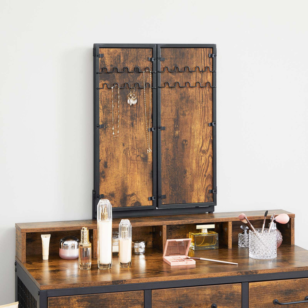 Produktbild för Vanity Table Black, Retro Color 90x40x141cm