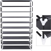Produktbild för Shoe Rack Black 100x28x162cm