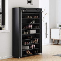 Produktbild för Shoe Rack Black 100x28x162cm