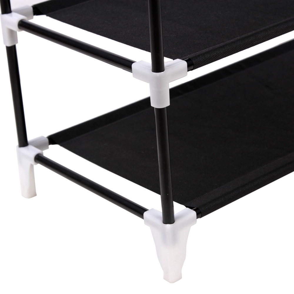 Produktbild för Shoe Rack Black 58x28x162cm