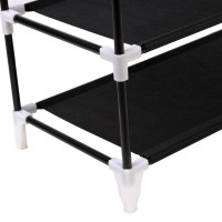 Produktbild för Shoe Rack Black 58x28x162cm