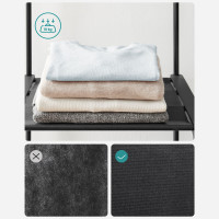 Produktbild för Wardrobe Black 138x43x182cm