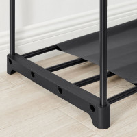 Produktbild för Wardrobe Black 138x43x182cm