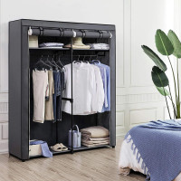 Produktbild för Wardrobe Grey 140x43x174cm