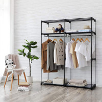 Produktbild för Wardrobe Grey 140x43x174cm