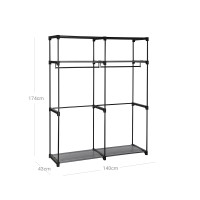 Produktbild för Wardrobe Grey 140x43x174cm