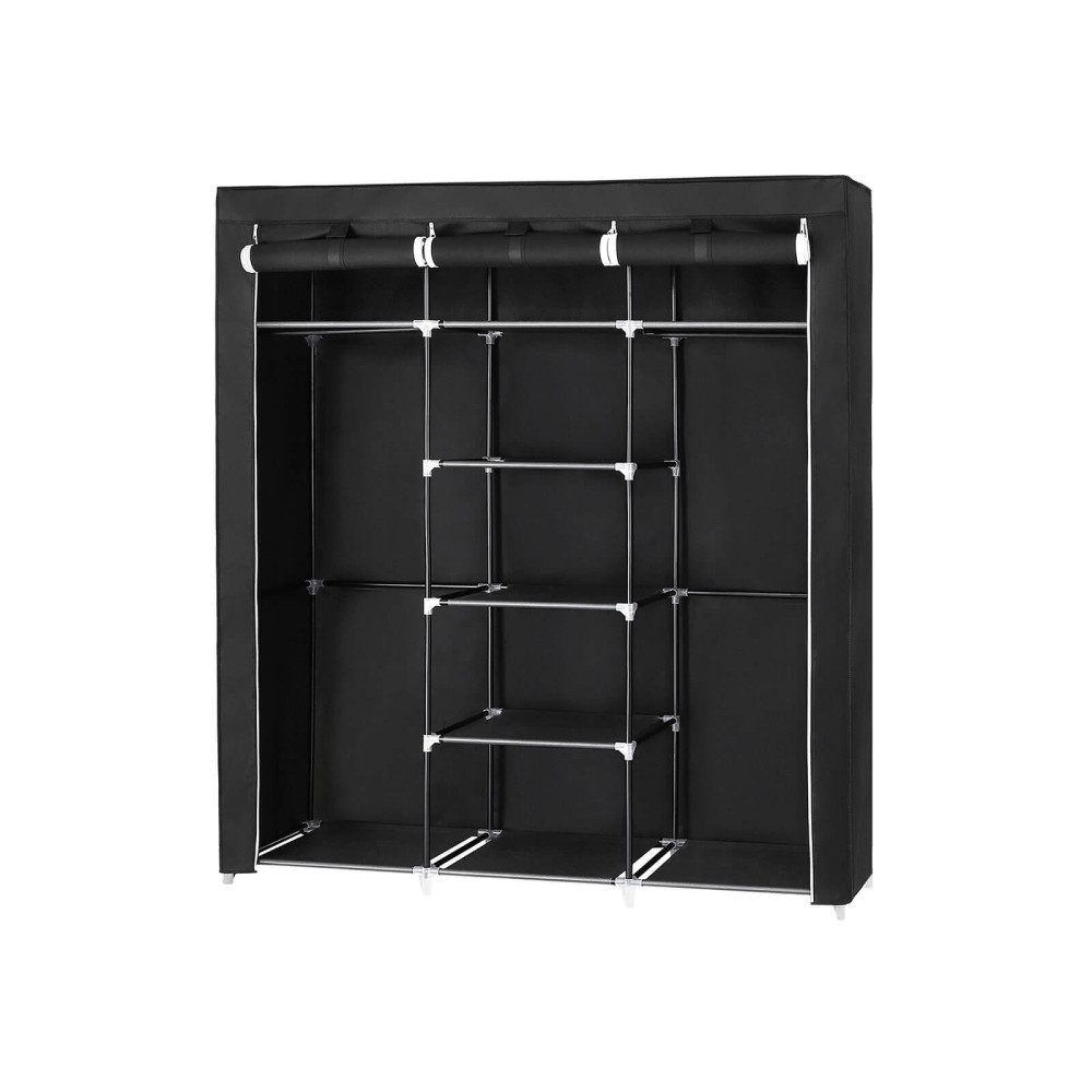 Produktbild för Wardrobe Black 150x45x175cm