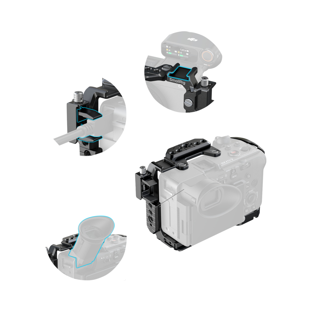 Produktbild för SmallRig 5590 Advanced Cage Kit with Battery Plate for Sony FX2