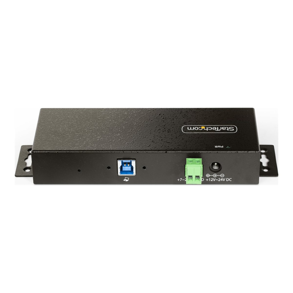 Produktbild för StarTech.com 7-Port Managed USB Hub with 7x USB-A, Heavy Duty with Metal Industrial Housing, ESD & Surge Protection, Wall/Desk/Din-Rail Mountable, USB 3.0/3.1/3.2 Gen 1 5Gbps - hubb - 7 portar - TAA-kompatibel