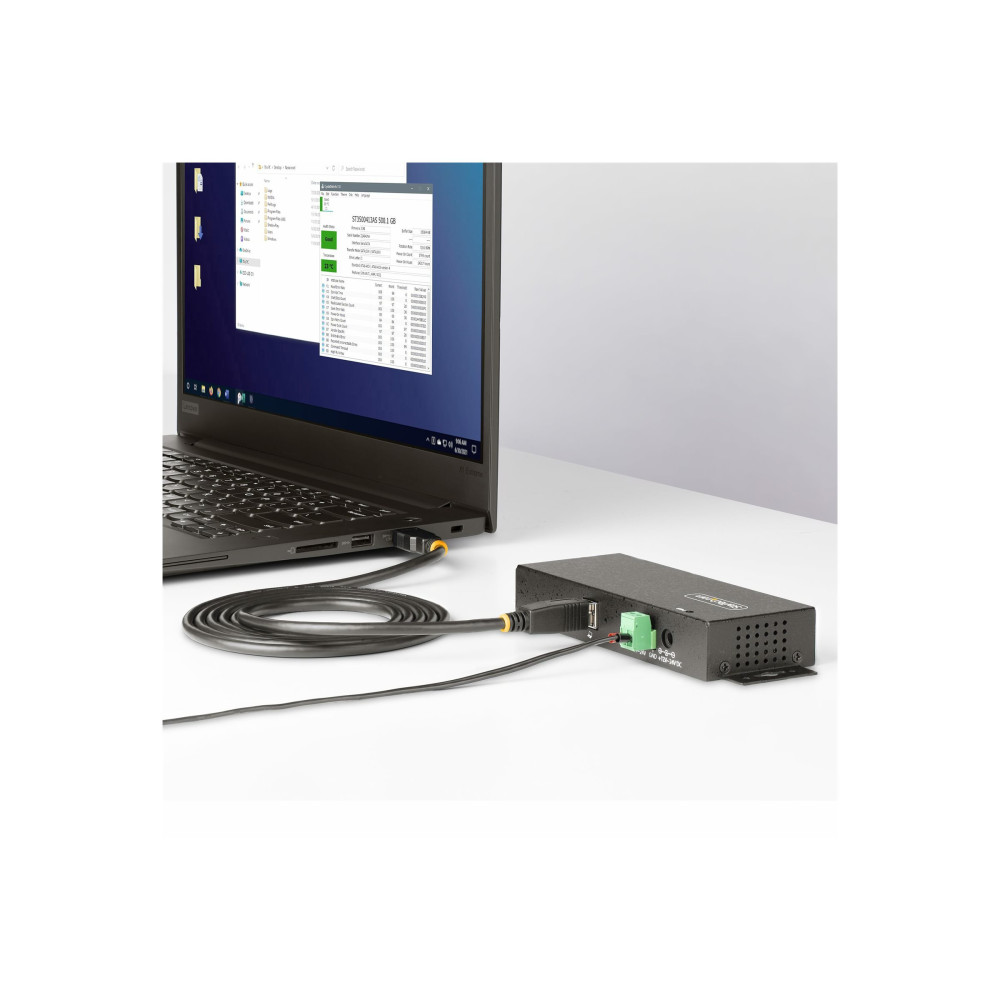 Produktbild för StarTech.com 7-Port Managed USB Hub with 7x USB-A, Heavy Duty with Metal Industrial Housing, ESD & Surge Protection, Wall/Desk/Din-Rail Mountable, USB 3.0/3.1/3.2 Gen 1 5Gbps - hubb - 7 portar - TAA-kompatibel
