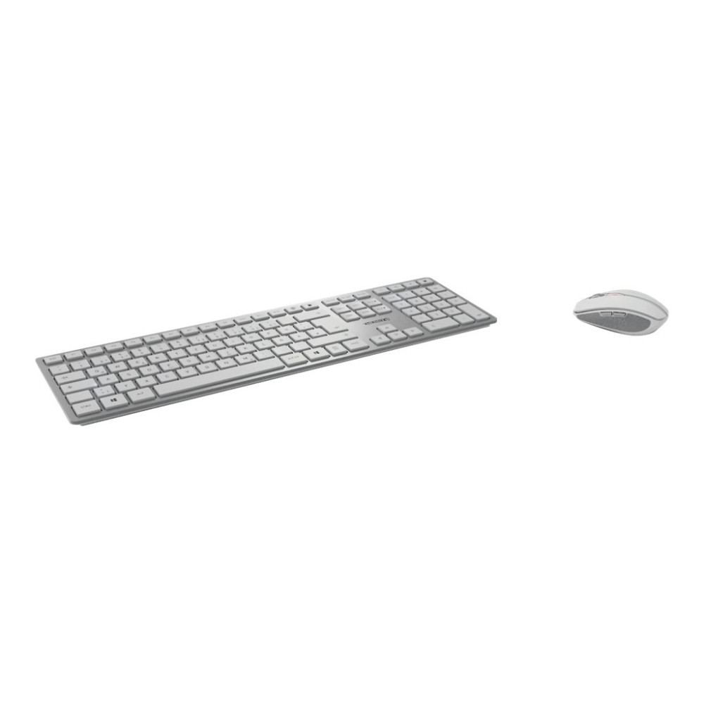 Produktbild för CHERRY DW 9100 SLIM - sats med tangentbord och mus - USA med eurosymbol - vit, silver Inmatningsenhet