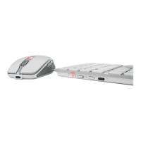 Produktbild för CHERRY DW 9100 SLIM - sats med tangentbord och mus - USA med eurosymbol - vit, silver Inmatningsenhet