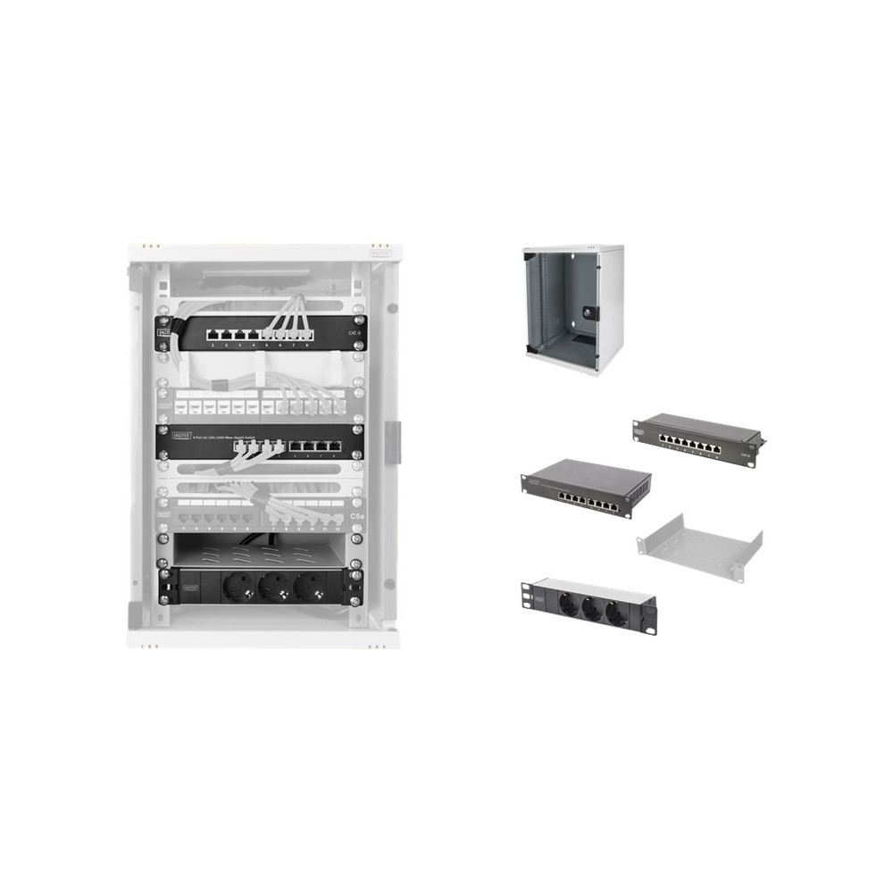 Produktbild för Digitus Network Set - skåp - 9U