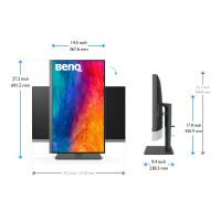 Produktbild för BenQ DesignVue PD2706U - Professional Series - LED-skärm - 4K - 27" - HDR