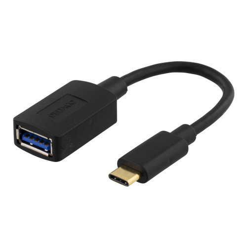 Deltaco DELTACO USBC-1204 - USB typ C-adapter - USB typ A till USB-C - 15 cm