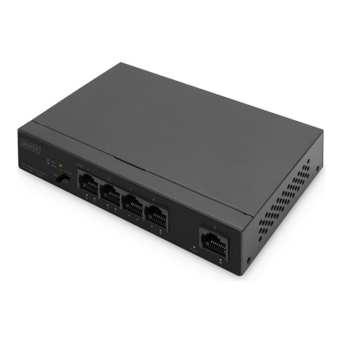 Digitus DIGITUS - switch - 4 portar - ohanterad