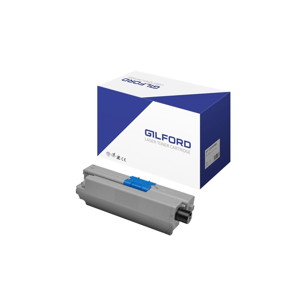 Produktbild för Gilford - svart - kompatibel - tonerkassett (alternativ för: OKI 44973536)