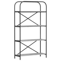 Produktbild för Hyllsystem Grå Sonoma 80 x 30 x 146 cm Konstruerat trä