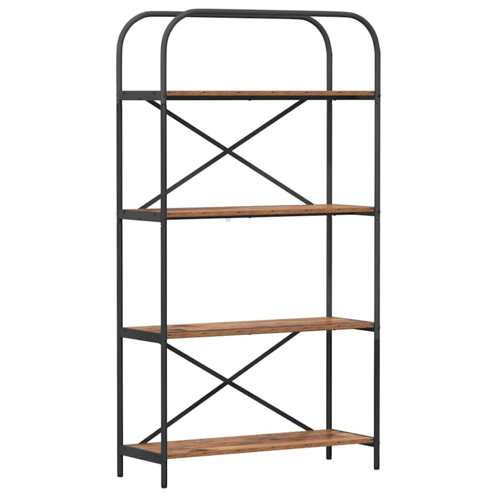 Produktbild för Hyllsystem Gammalt trä 80 x 30 x 146 cm Konstruerat trä