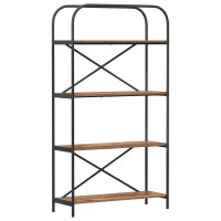 Produktbild för Hyllsystem Gammalt trä 80 x 30 x 146 cm Konstruerat trä