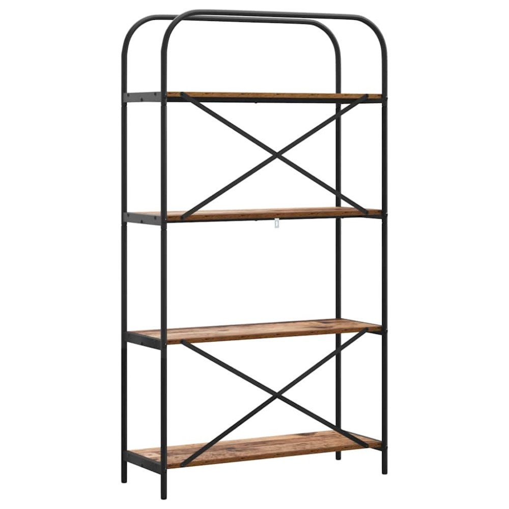 Produktbild för Hyllsystem Gammalt trä 80 x 30 x 146 cm Konstruerat trä
