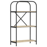 Produktbild för Hyllsystem Sonoma-ek 60 x 30 x 109 cm Konstruerat trä