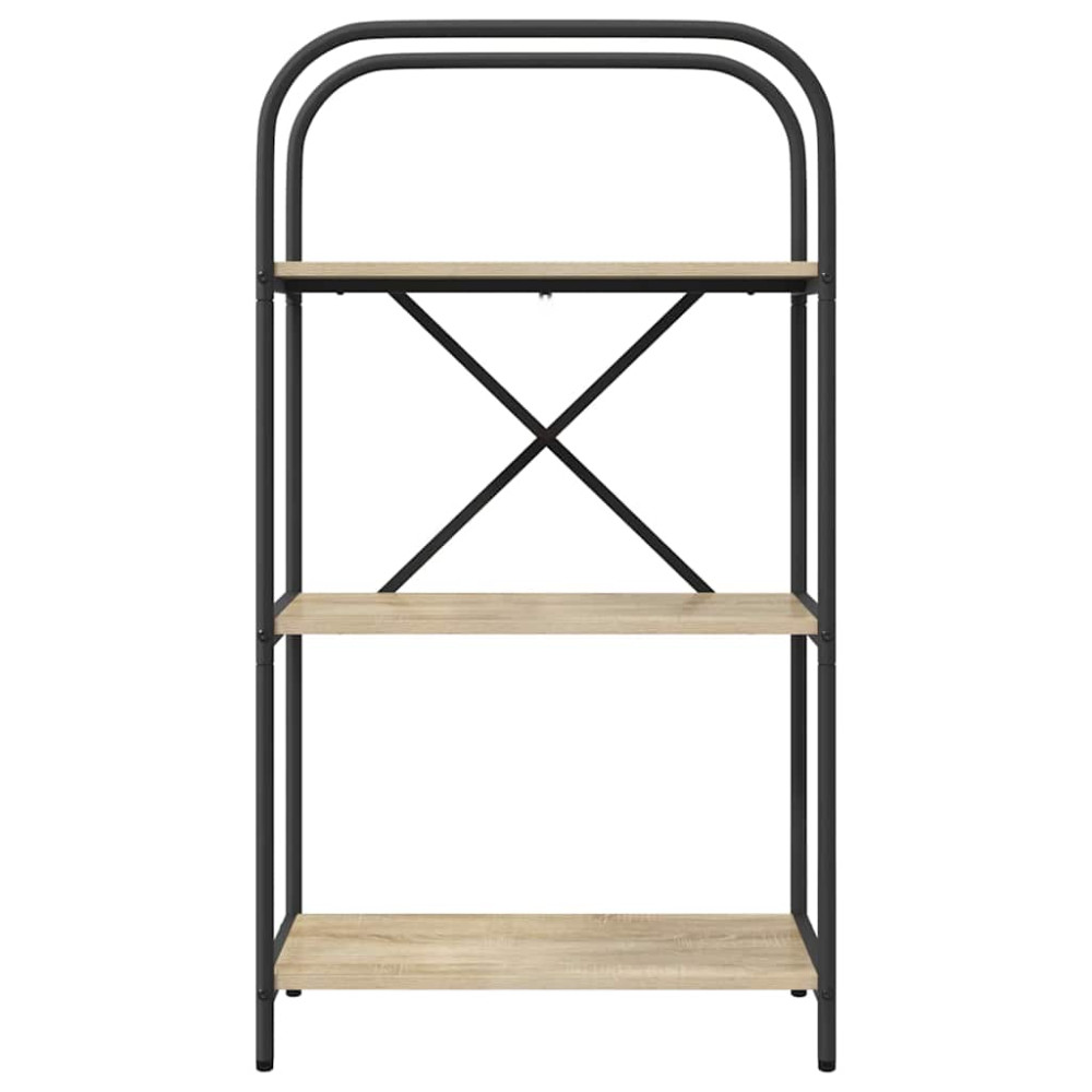 Produktbild för Hyllsystem Sonoma-ek 60 x 30 x 109 cm Konstruerat trä