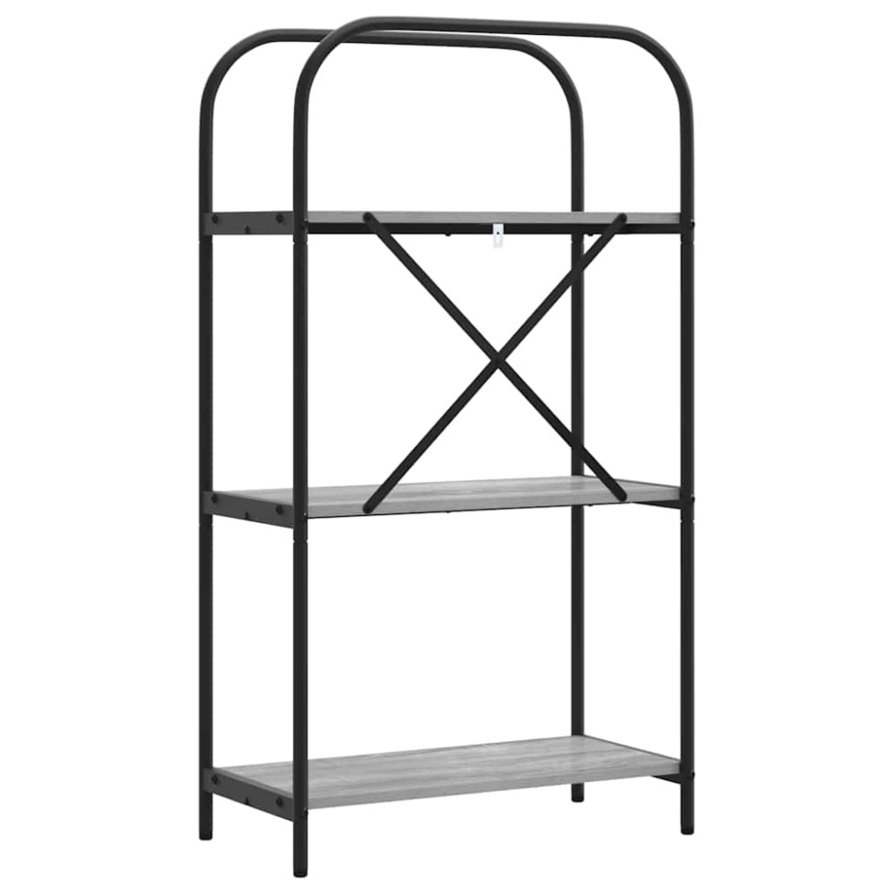 Produktbild för Hyllsystem Grå Sonoma 60 x 30 x 109 cm Konstruerat trä