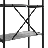 Produktbild för Hyllsystem Grå Sonoma 60 x 30 x 109 cm Konstruerat trä