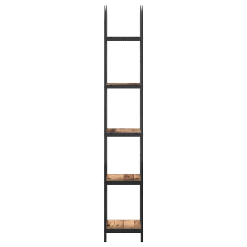 Produktbild för Hyllsystem Gammalt trä 40 x 30 x 183 cm Konstruerat trä