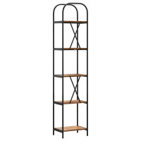 Produktbild för Hyllsystem Gammalt trä 40 x 30 x 183 cm Konstruerat trä