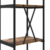 Produktbild för Hyllsystem Gammalt trä 40 x 30 x 183 cm Konstruerat trä