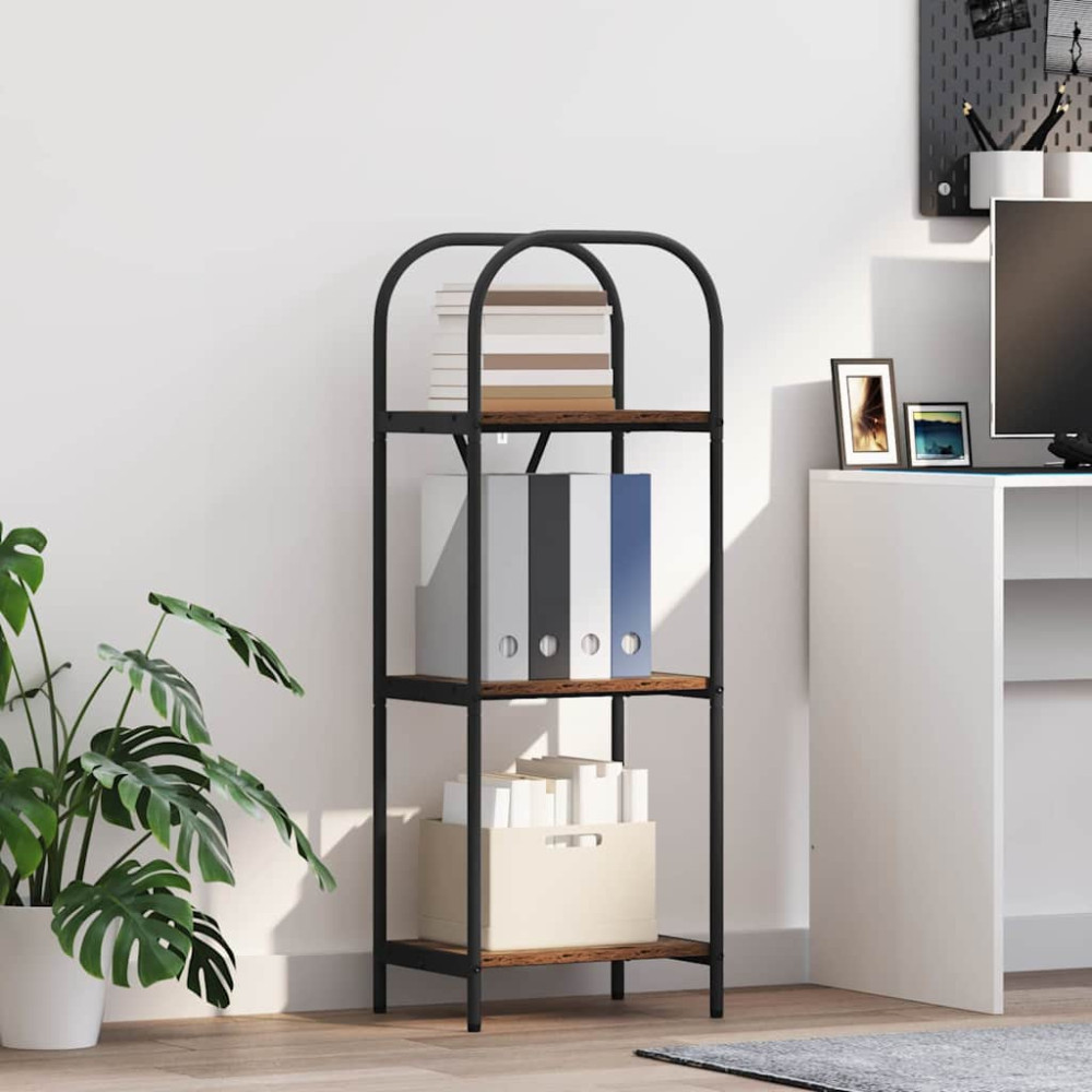 Produktbild för Hyllsystem Gammalt trä 40 x 30 x 109 cm Konstruerat trä